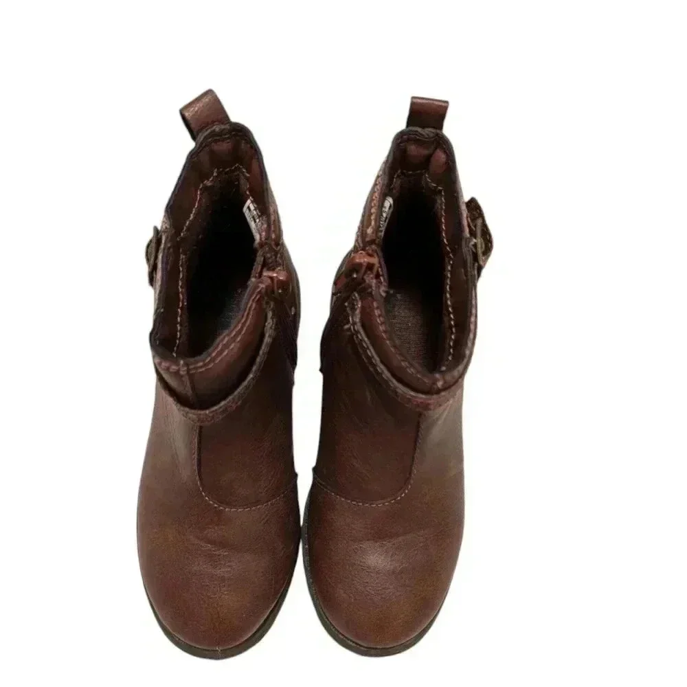 Carter's Girls Fashion  Ankle  Dress Boot Tan Little Kid SZ 12